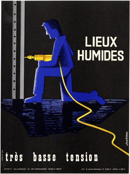 LIEUX HUMIDES, très basse tension, Bernard (1942-....) (dessinateur Chadebec, 1967