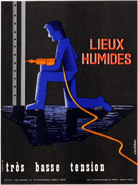 LIEUX HUMIDES, très basse tension, Bernard (1942-....) (dessinateur Chadebec, 1967