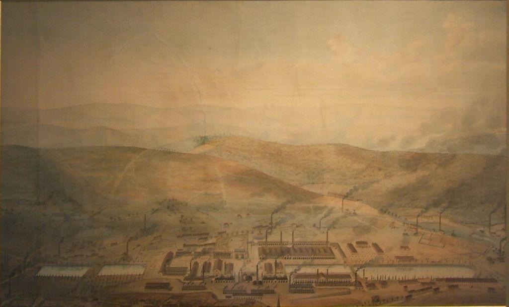 Le Creusot, vue prise au sud, Pierre Tremaux, 1847