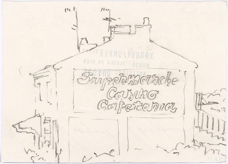 Supermarché Casino Caféteria, Christian Segaud, 4e quart 20e siècle