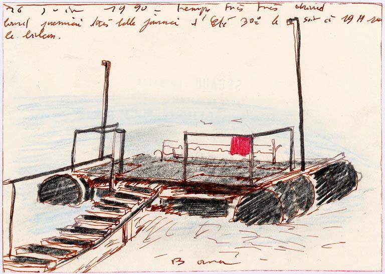 Embarcadère, Christian Segaud, 1990