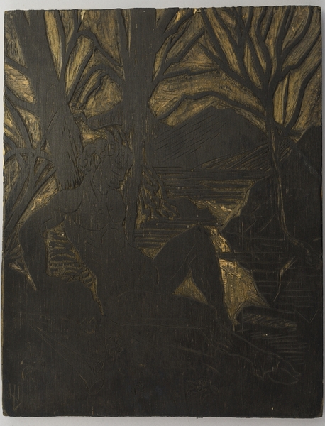 L'après-midi d'un faune n°5 ; n°4 (sur le tirage, série faunes et nymphes) ; Le repos du faune musicien (catalogue raisonné 16 ; Légendaire du pays gallo (faunes et nymphes) ;  n°4), Jean Urvoy, 1974