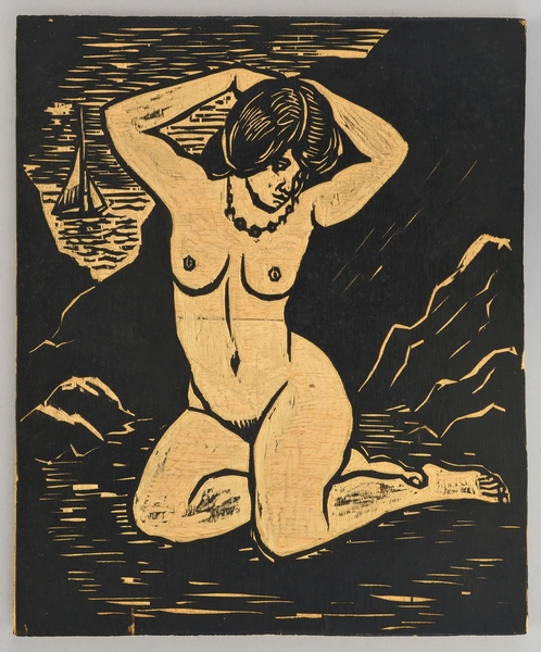 Baigneuse II ; Baigneuse au collier dans les rochers (Catalogue raisonné 10, n°41) ; Nu à genoux au collier (baigneuse II) (Catalogue raisonné 19, n°*14), Jean Urvoy, 1974