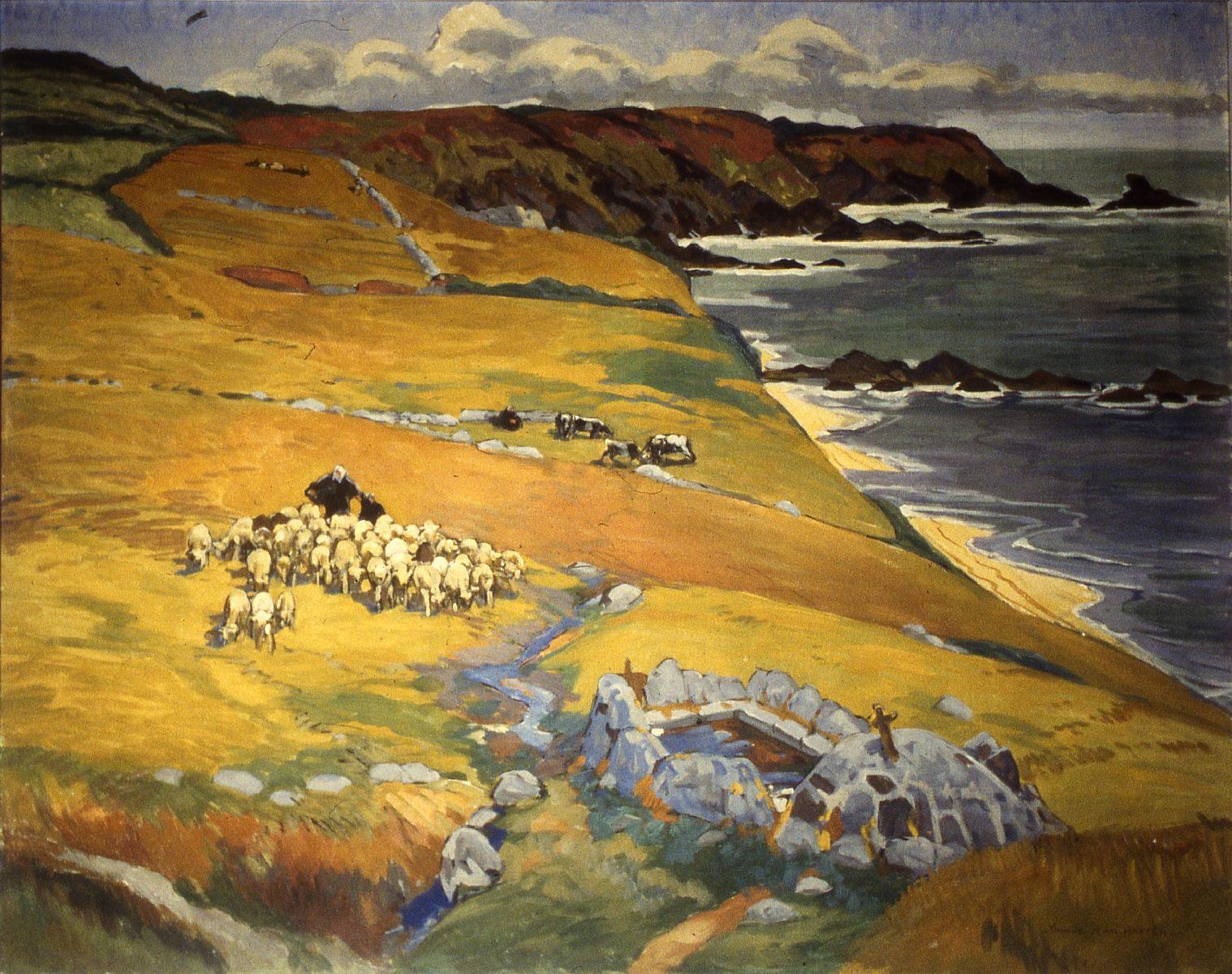 la Fontaine St Matthieu [ou les Tas de Pois], Yvonne Jean-Haffen, 1935 vers
