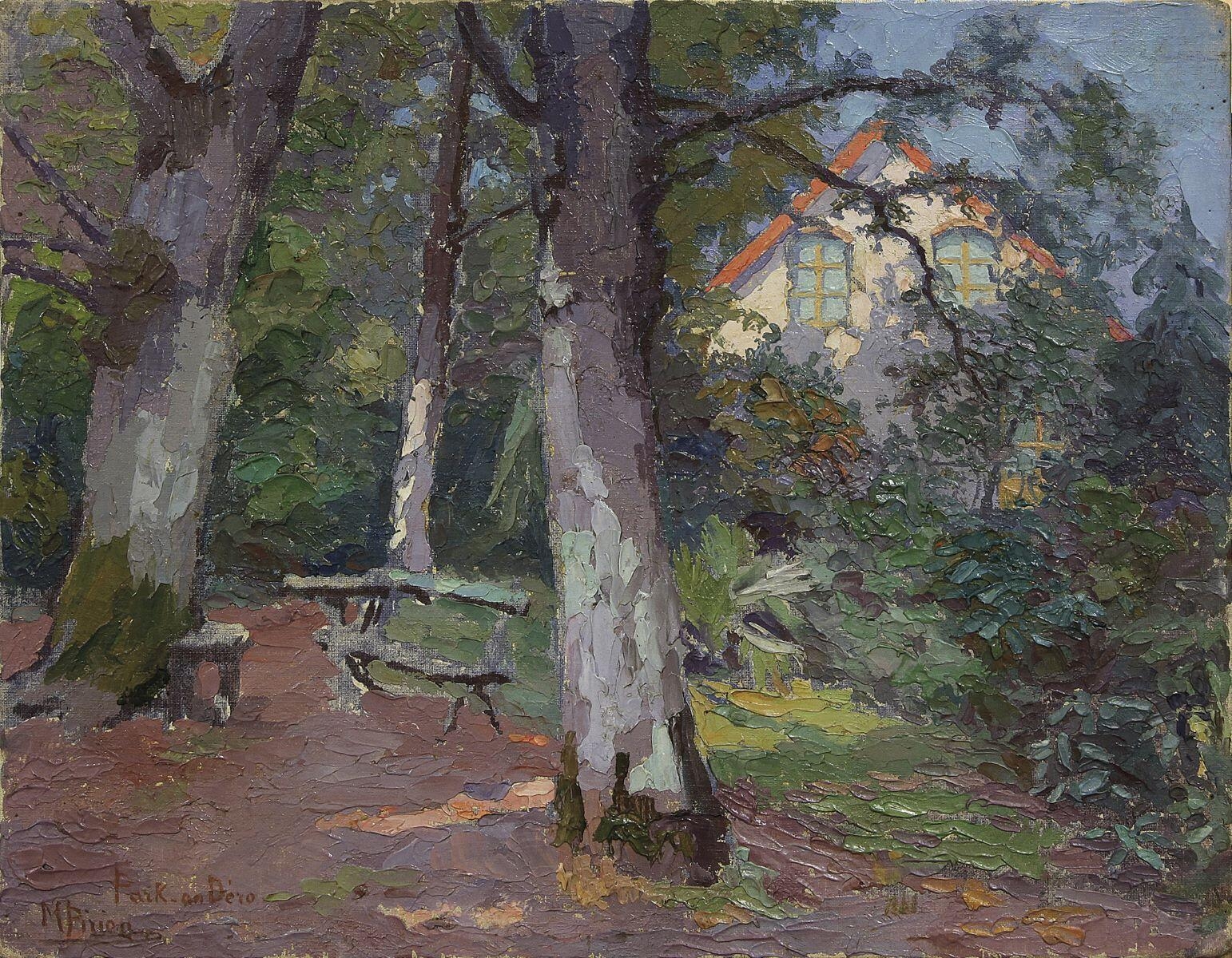 "Park an Déro", le jardin, Mary Piriou-Bazin, 1920 vers