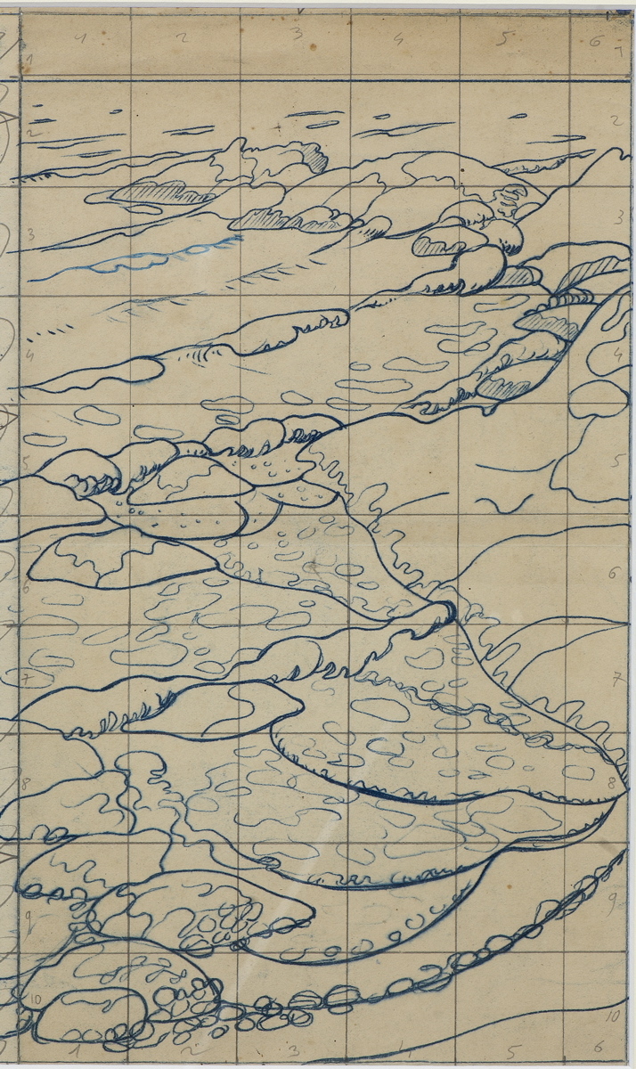 Etude pour Les Goémoniers, André Jolly, 1910