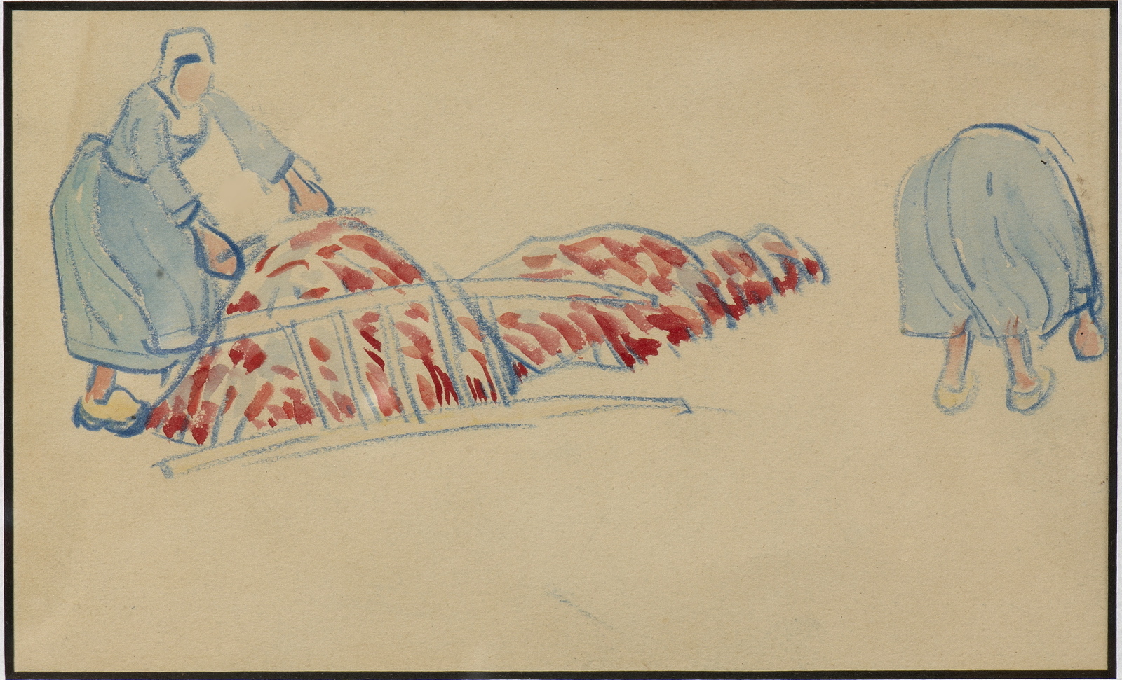 Etude pour Les Goémoniers, André Jolly, 1910