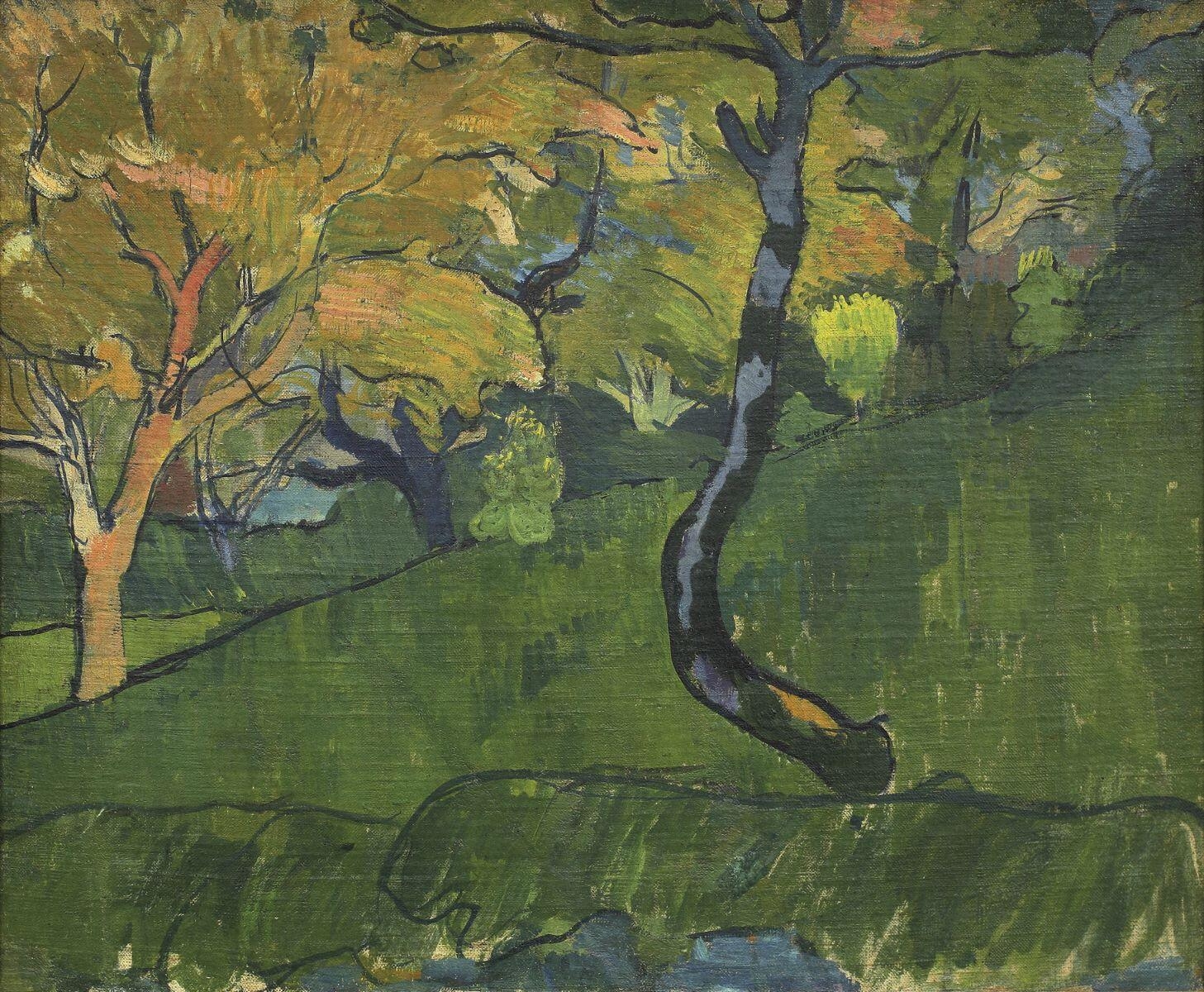 Paysage à l'arbre bleu, Meijer Isaac De Haan, 1889 entre,1890 et