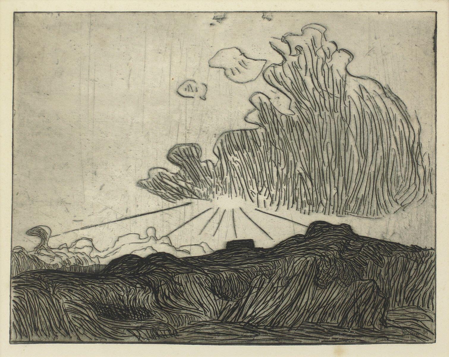 Effet de soleil dans un nuage, Roderic O'conor, 1893