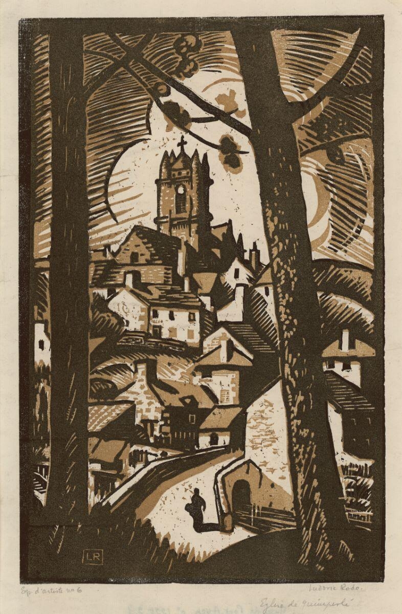 Quimperlé, Ludovic Rodo Pissarro, 1920 vers