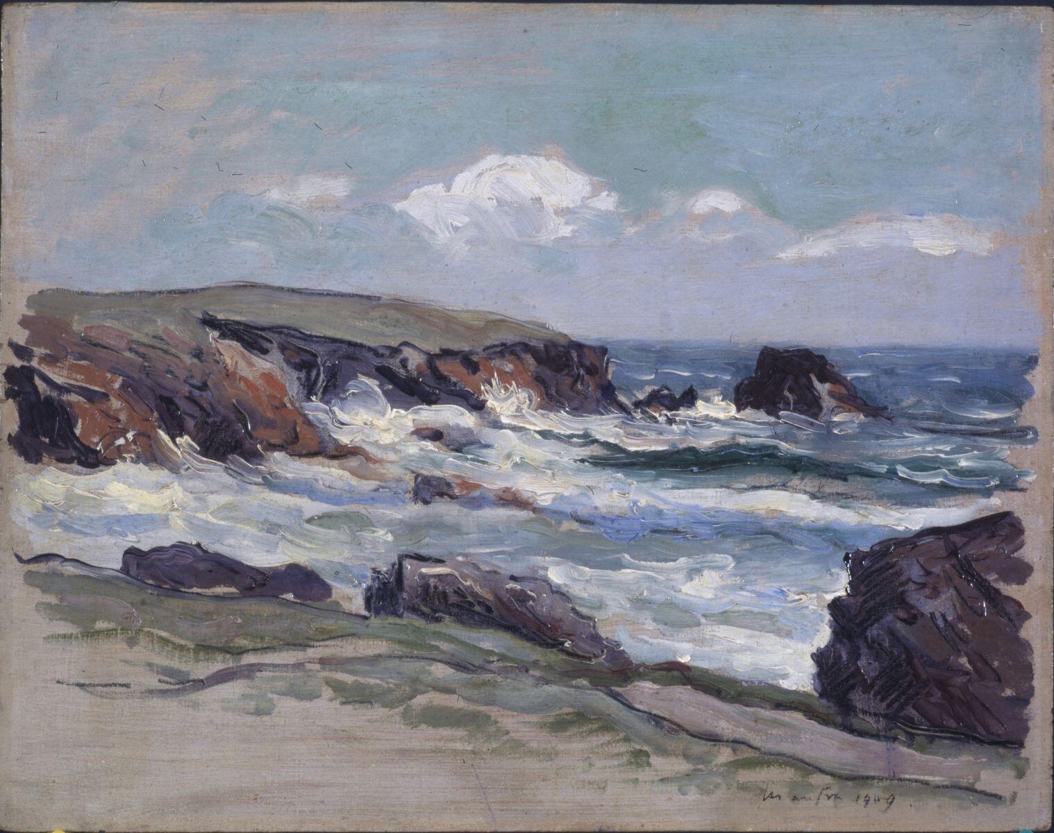 La Côte de Quiberon, pointe de Beg en Aud, Maxime Maufra, 1909