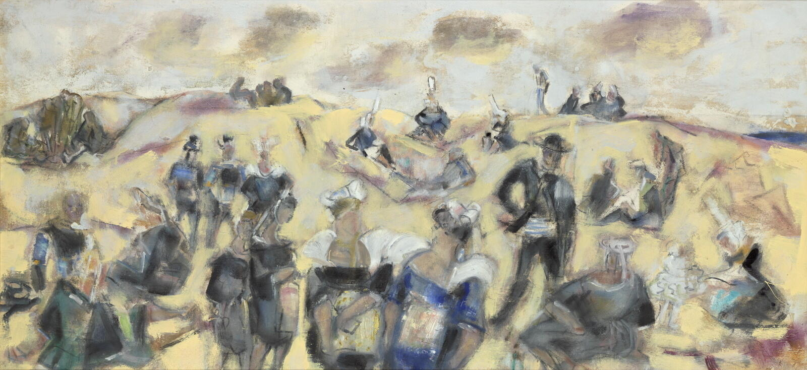 Pardon de Sainte-Anne-la-Palud (recto) ; Etude de personnage (verso), Pierre Cavellat, 1947