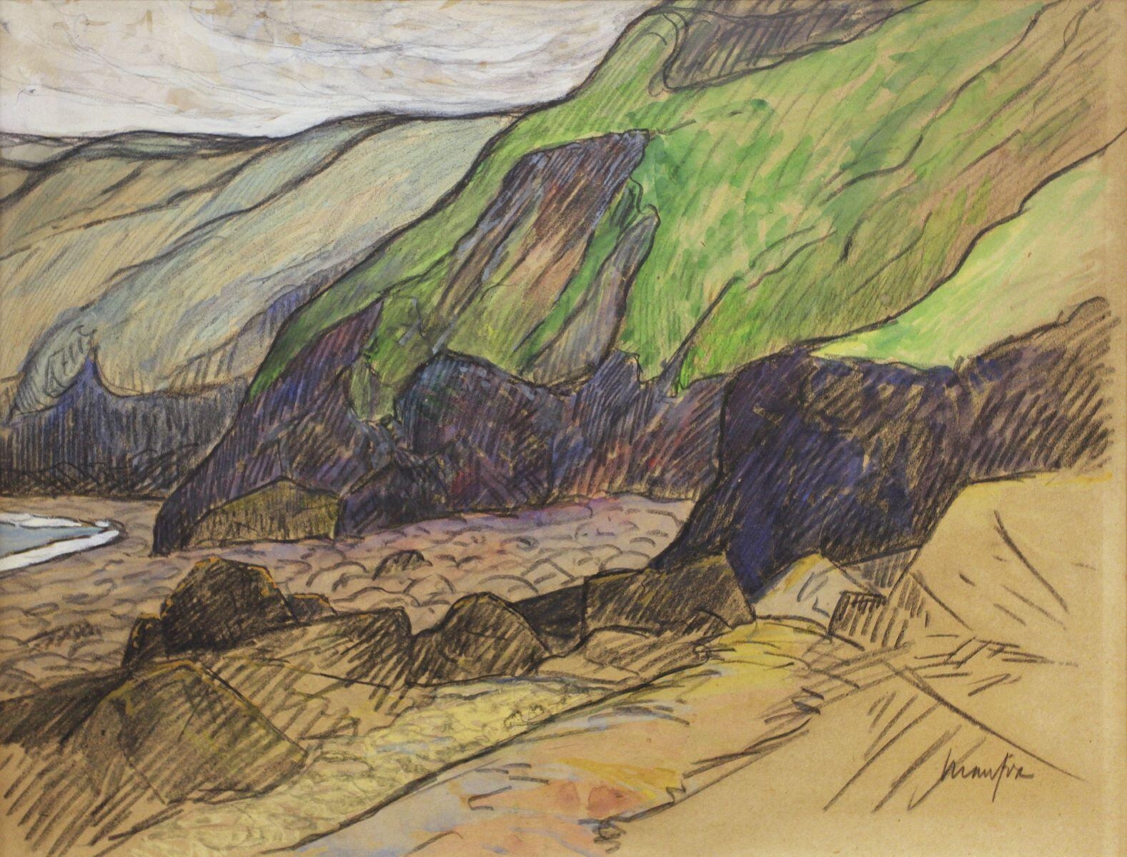 Falaises de Bilfot, Maxime Maufra, 1893