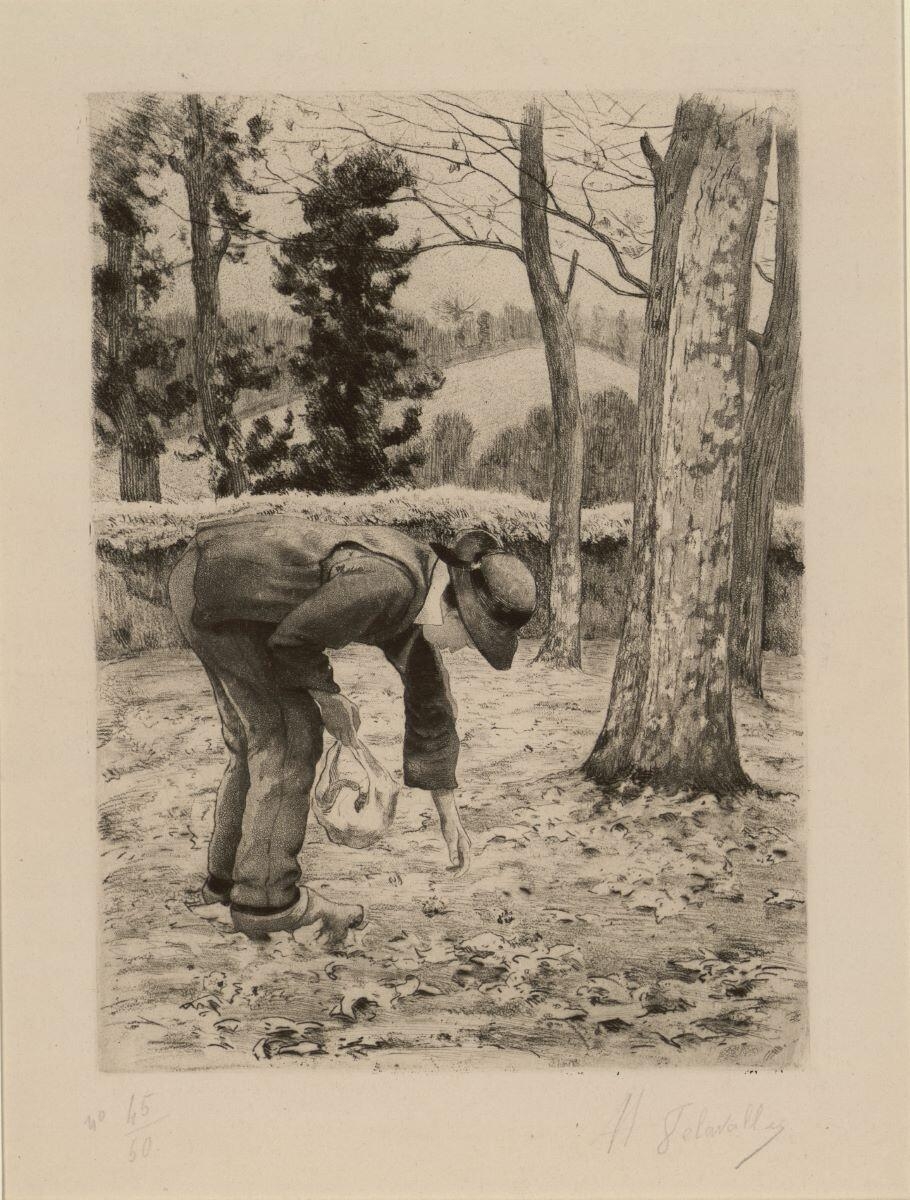 Le Ramasseur de châtaignes, Henri Delavallée, 1893