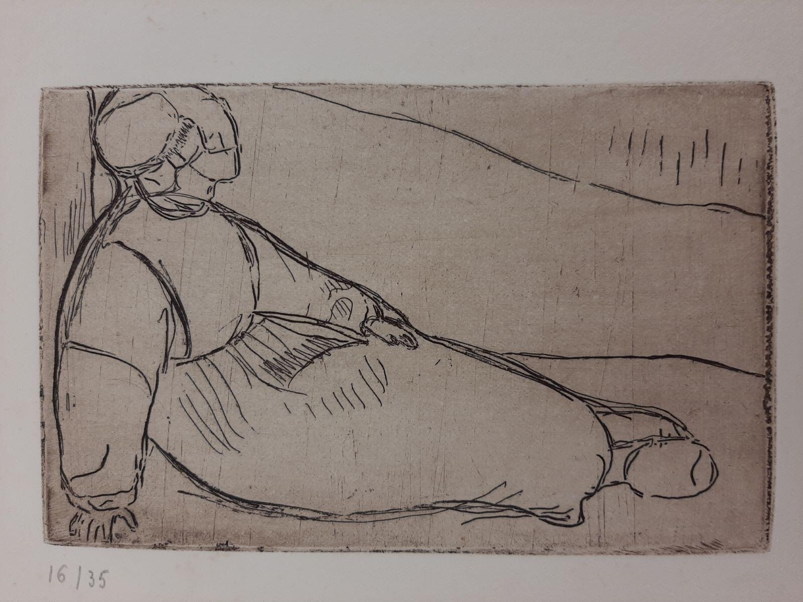 Femme assise appuyée à un arbre, Арман Сеген, 1893-1894