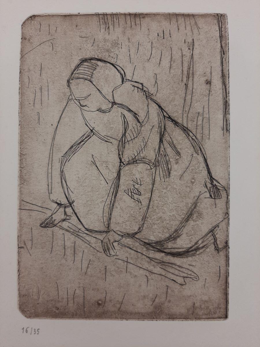 Femme au travail à genoux, Арман Сеген, 1893-1894