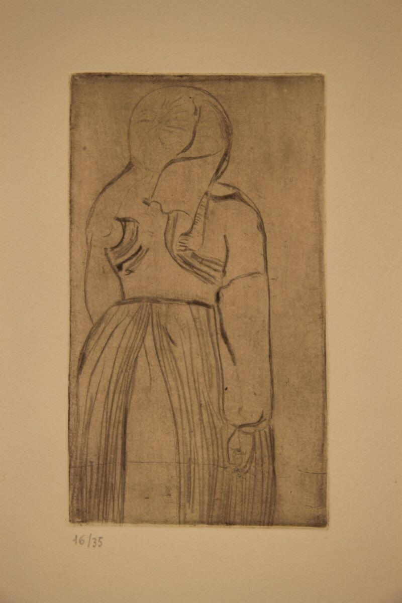 Femme en coiffe de dos, Арман Сеген, 1893-1894