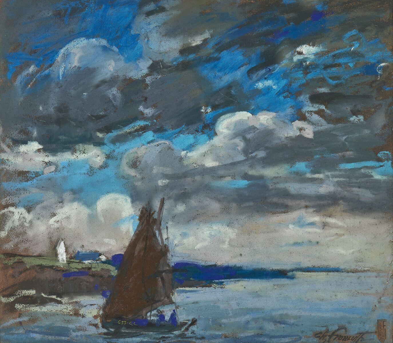 Ciel orageux à Concarneau, Charles Fromuth, 1924 entre,1928 et