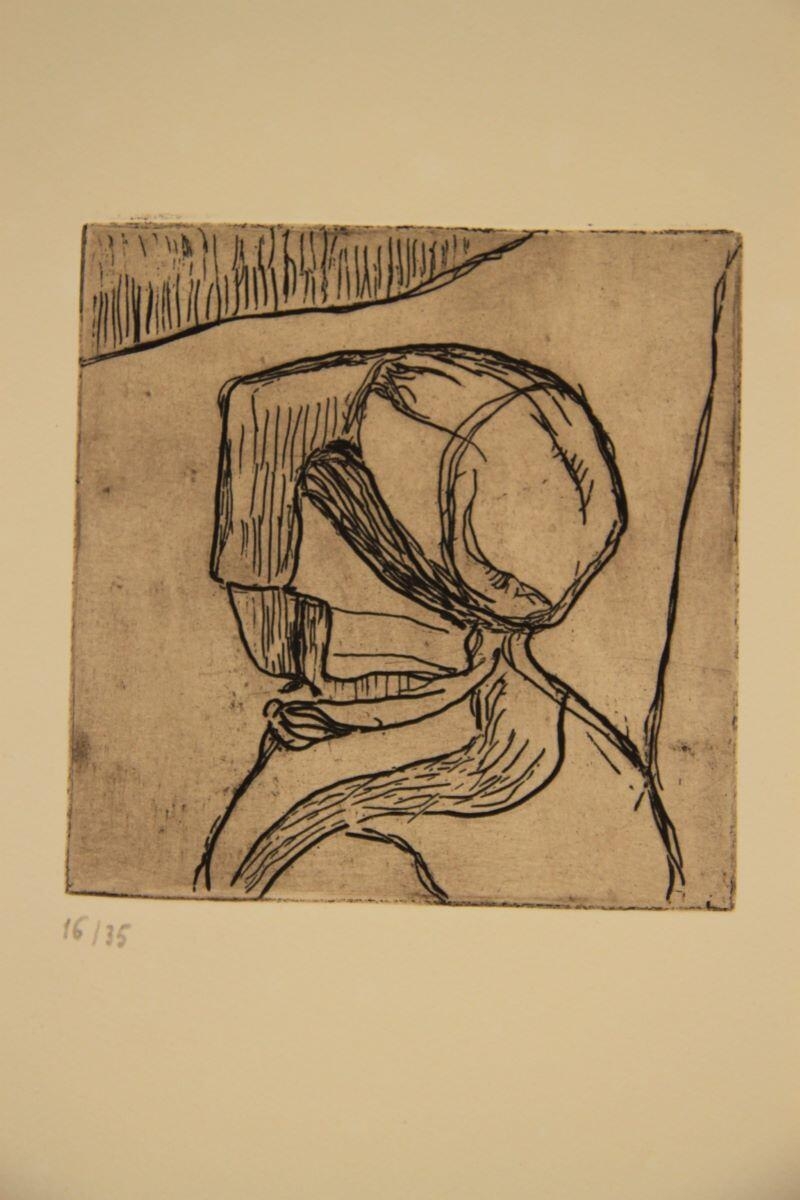 Bretonne en coiffe de dos, Арман Сеген, 1893-1894