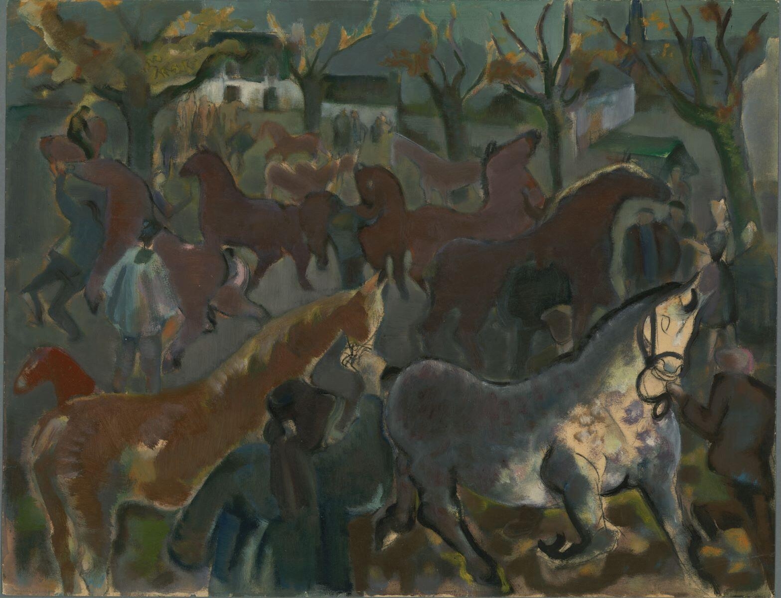 Le Marché aux chevaux, Pierre Cavellat, 1938