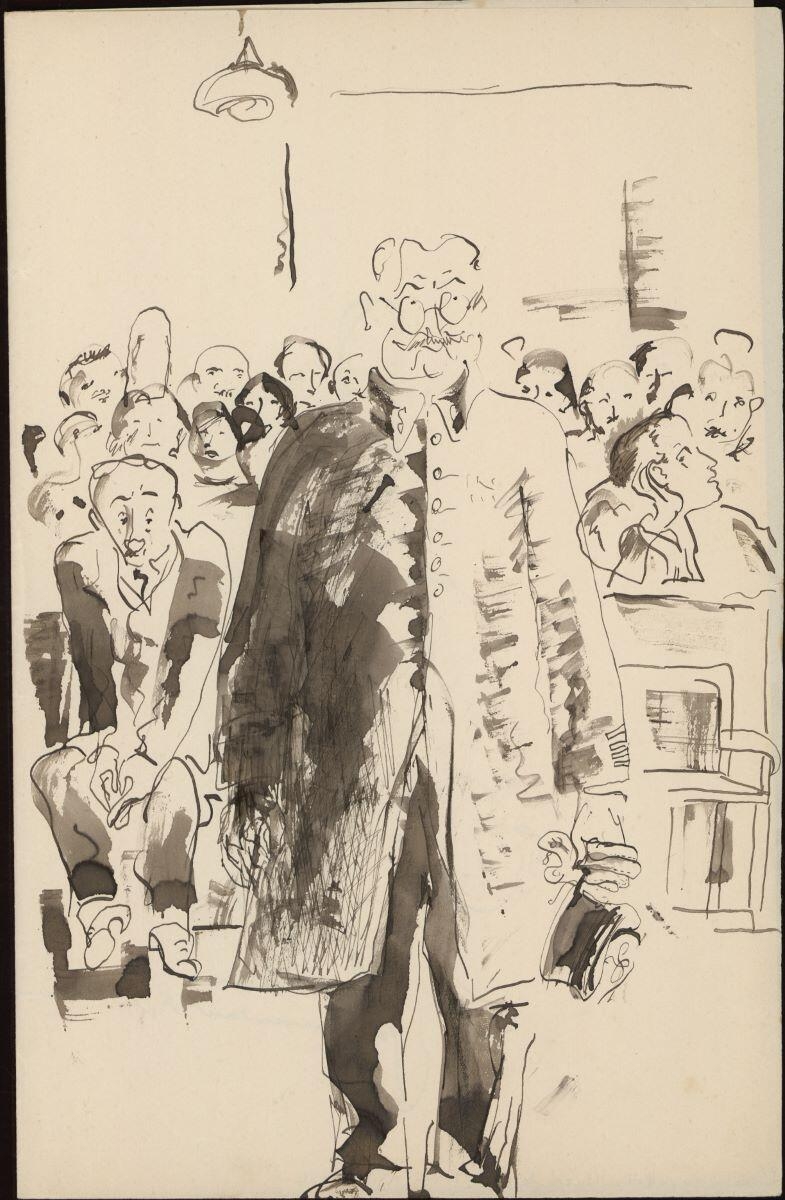 Déposition du commandant de gendarmerie (recto) ; Bretonne (verso), Pierre Cavellat, 1931-1934