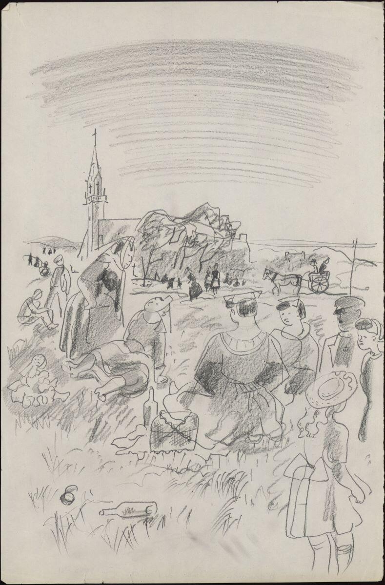 Le Pique-nique, Pierre Cavellat, 1947