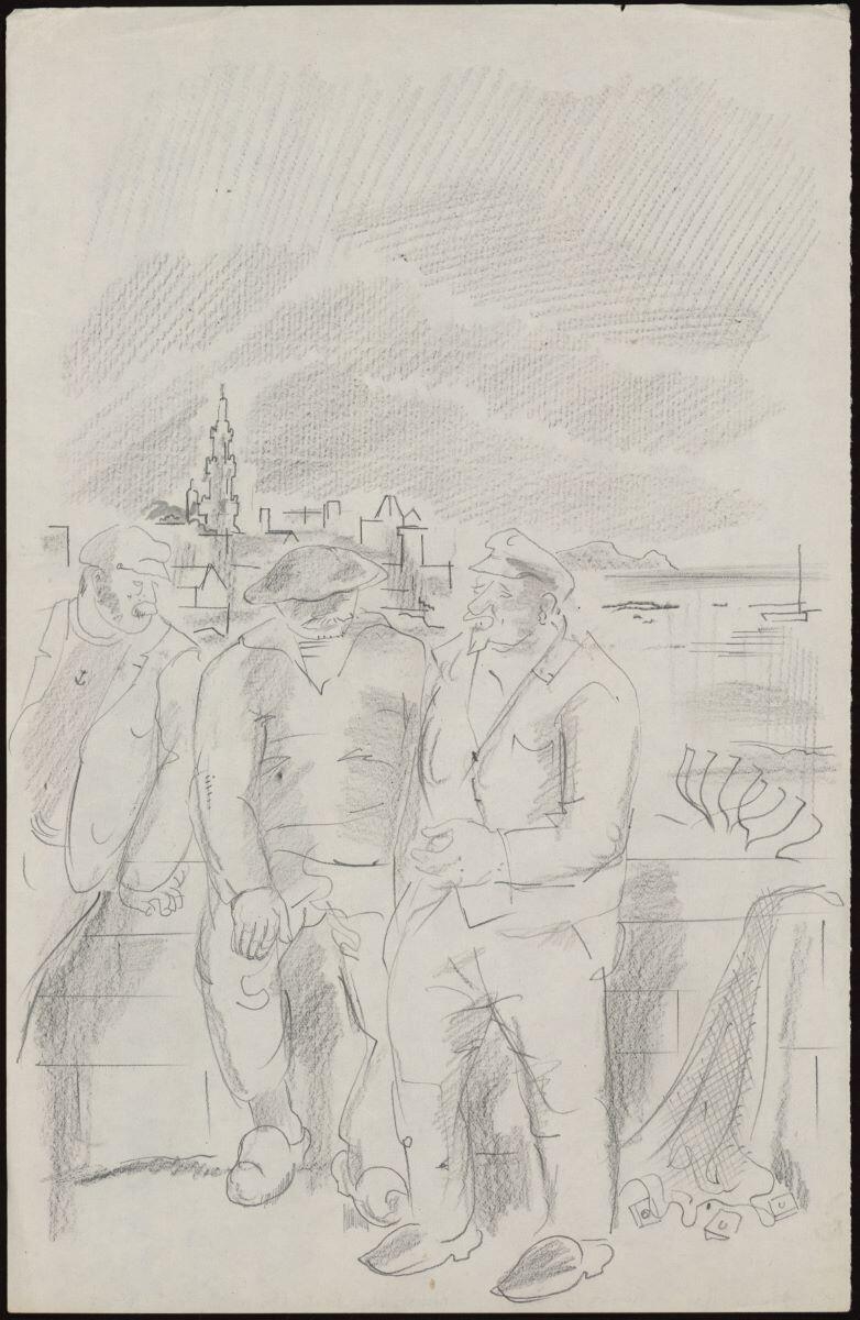 Marins de Roscoff, Pierre Cavellat, 1947