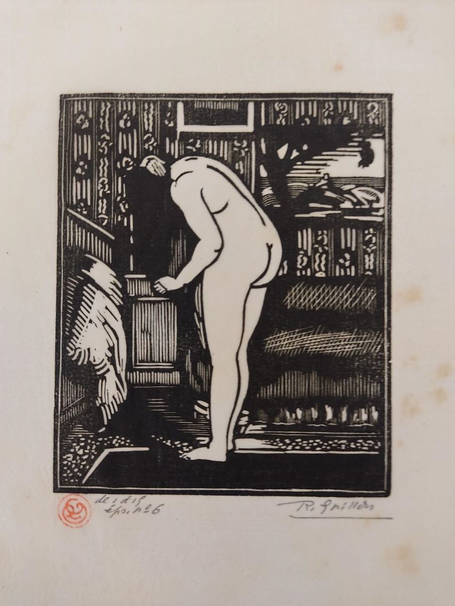 Nu se coiffant, Roger Grillon, 1ère moitié 20e siècle