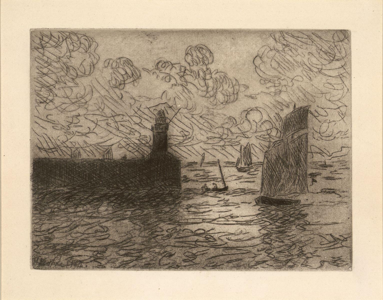 Saint-Nazaire-sur-Loire. La vieille jetée, Maxime Maufra, 1904