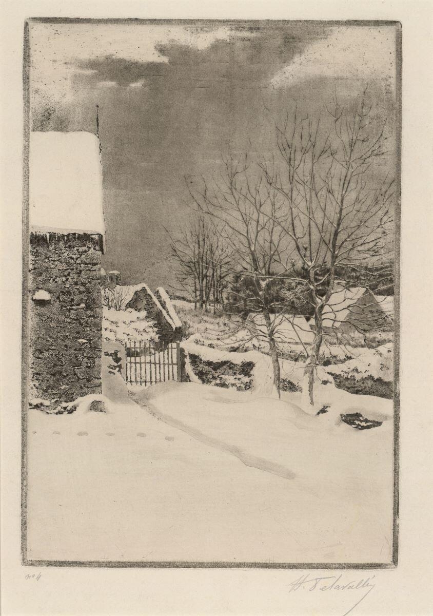 Effet de neige, Henri Delavallée, 1891