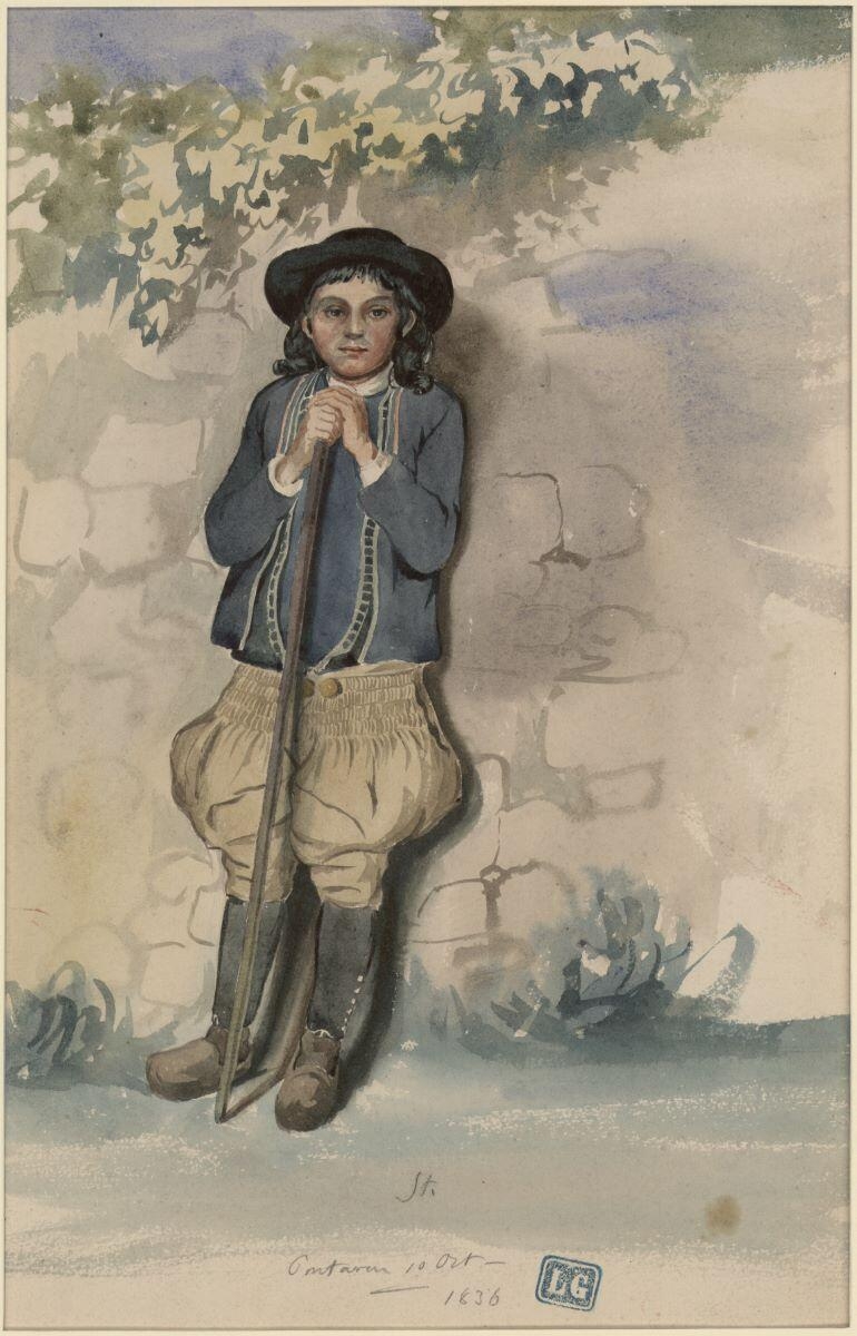 Jeune garçon de Pont-Aven, Louis de Galembert, 1836