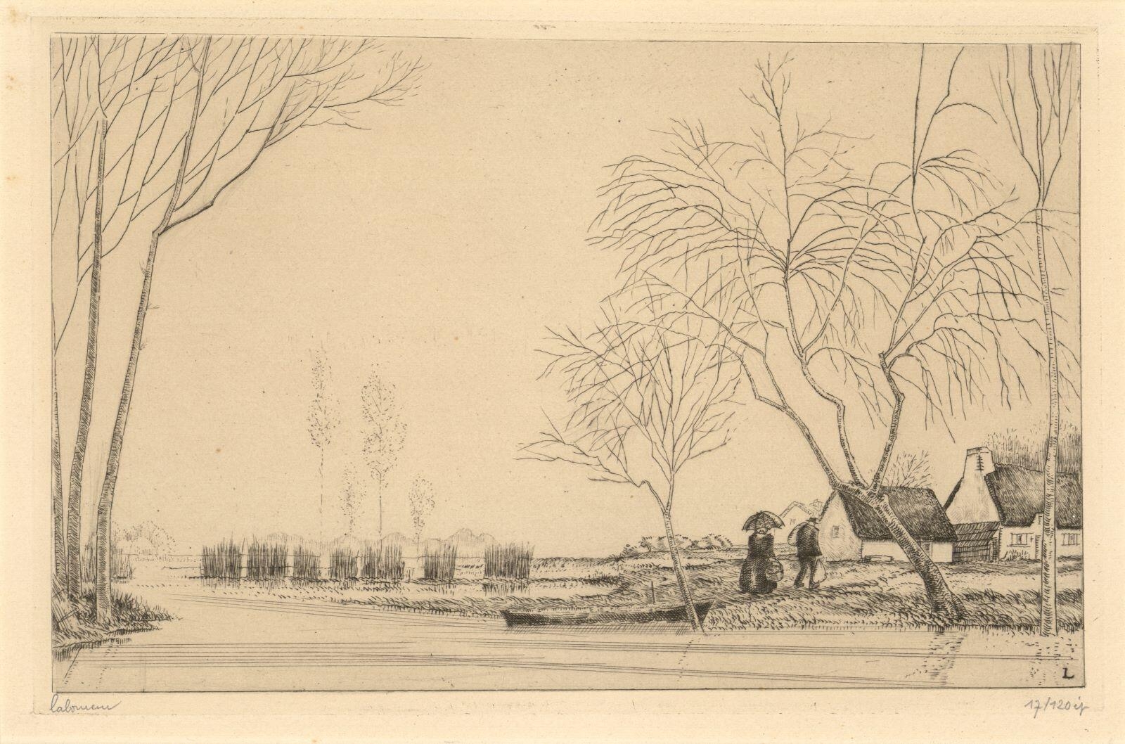 Le Retour à la ferme, Brière, Jean-Émile Laboureur, 1933