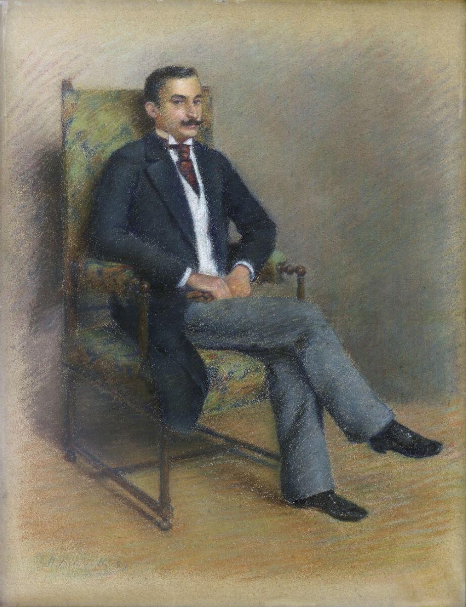 Portrait de Monsieur Grimm, Henri Delavallée, 1887