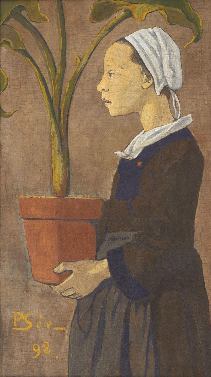 Jeune Bretonne au pot d'arum — Sérusier, Paul