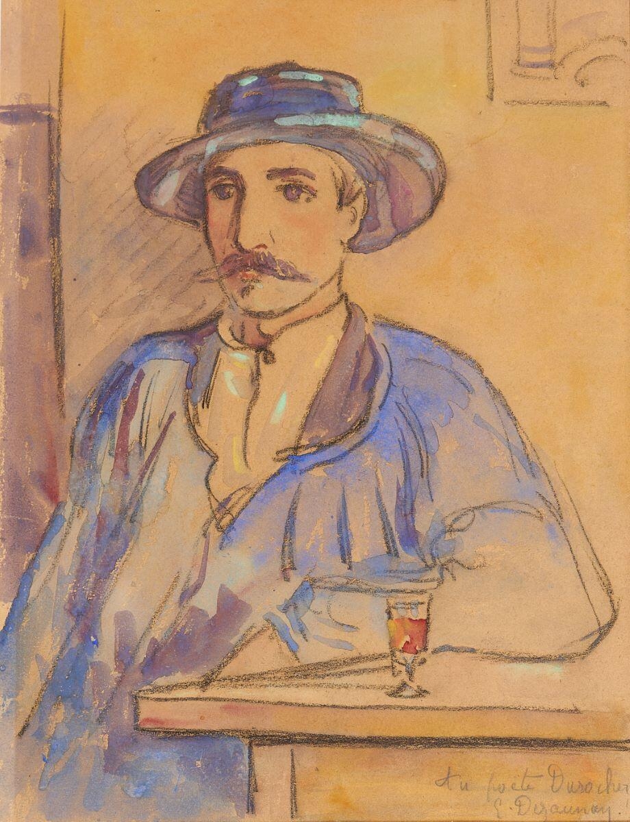Portrait d'homme ; L'Homme au verre (titre ancien) ; Portrait du poète Durocher (titre ancien)_0
