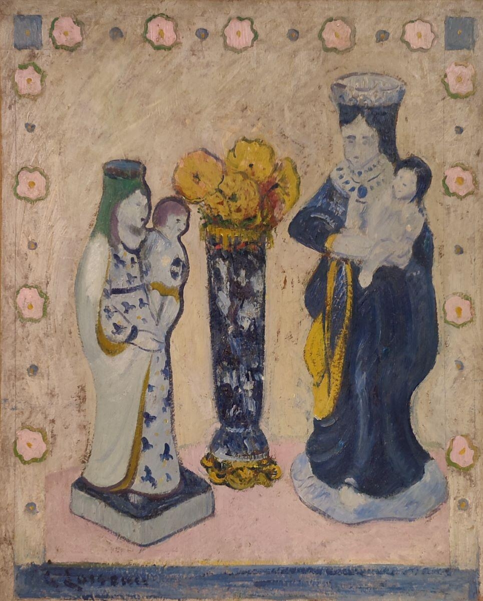 Deux Vierges et vase de fleurs, Gustave Loiseau, 1894