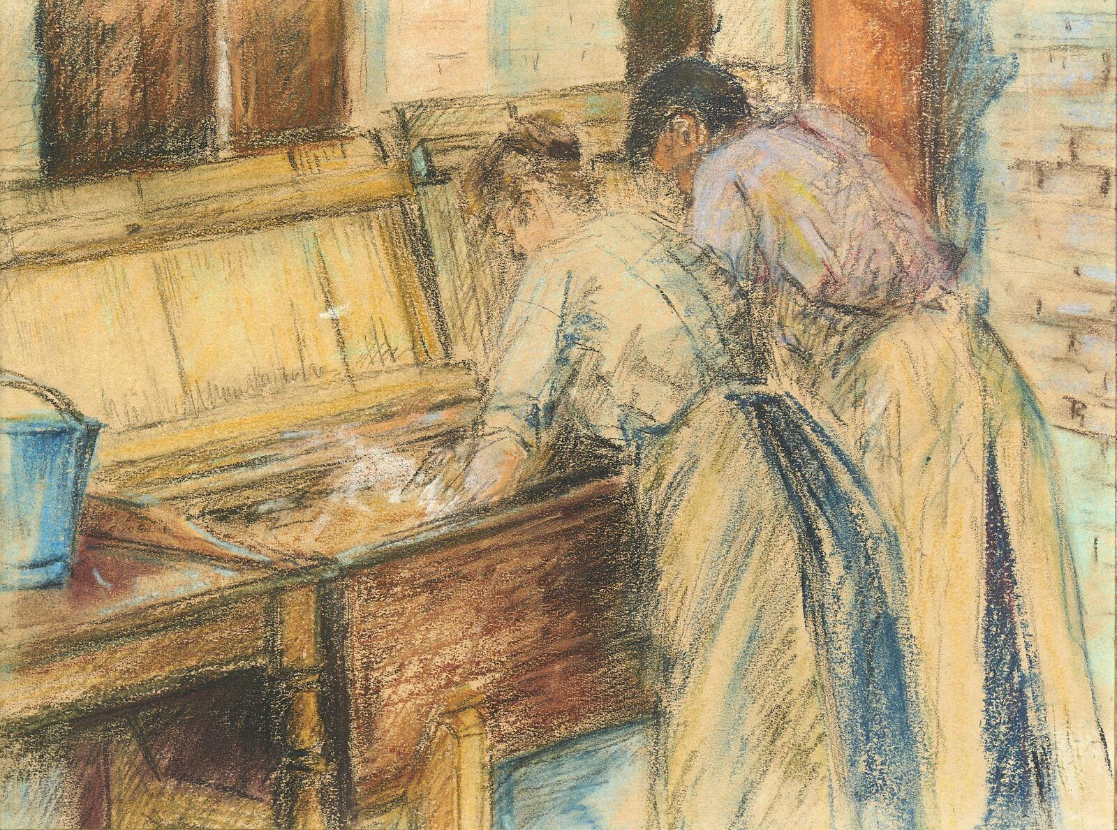 Les Lavandières, Émile Schuffenecker, 1881 vers