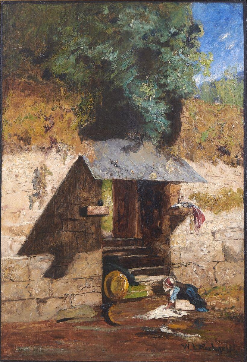 Lavoir à Pont-Aven, William Lamb Picknell, 1876 vers