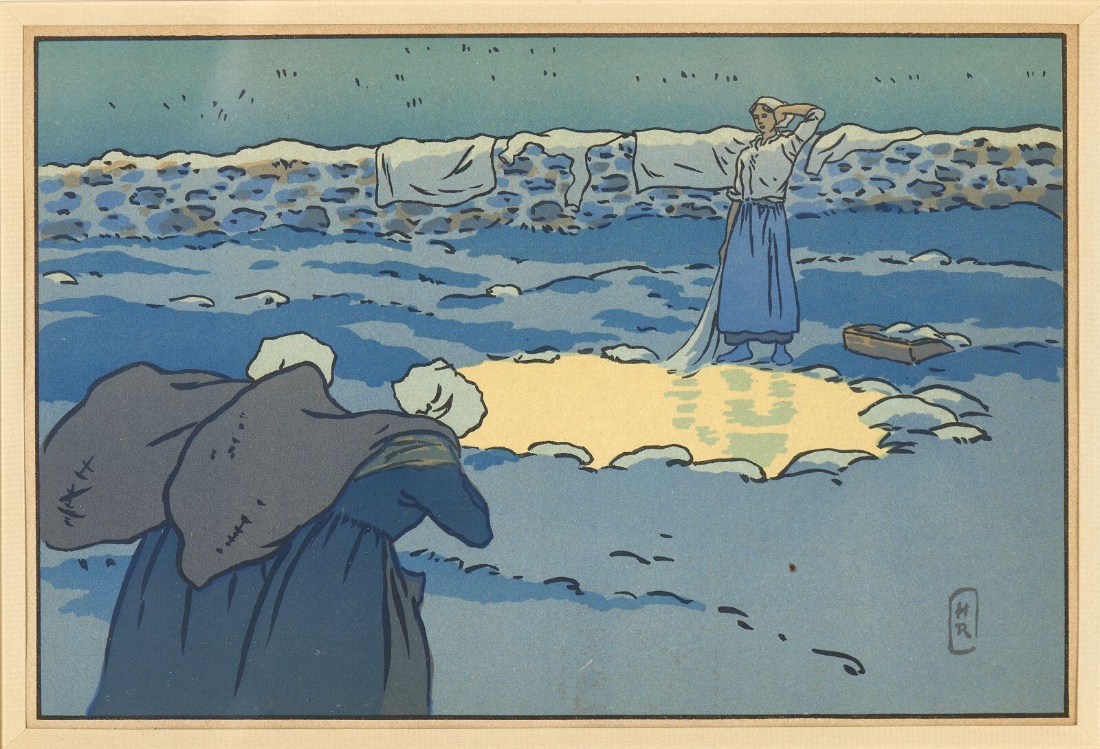 Lavoir au Haut-Trestraou, Henri Rivière, 1895