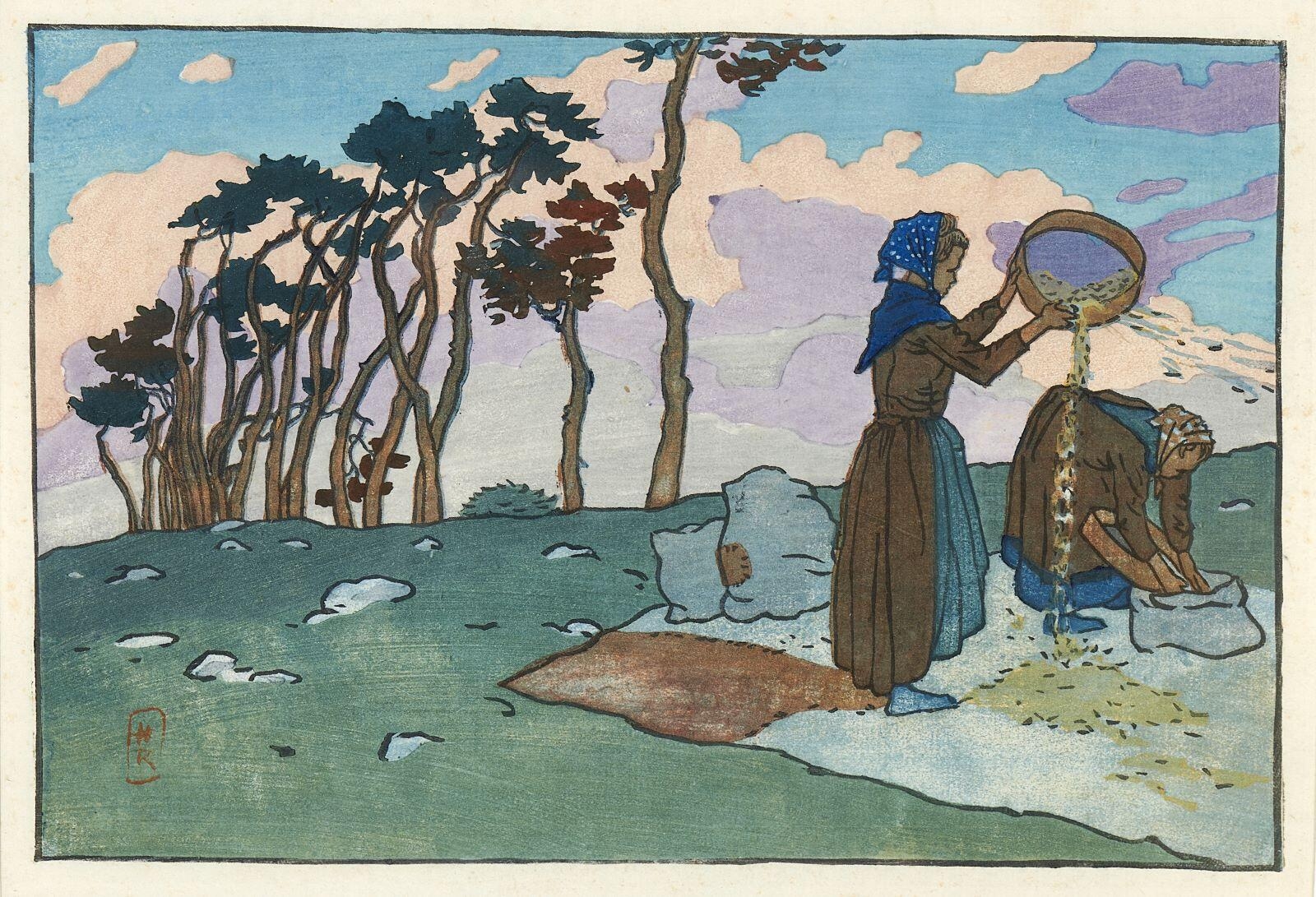 Les Vanneuses à Loguivy, Henri Rivière, 1891,1914