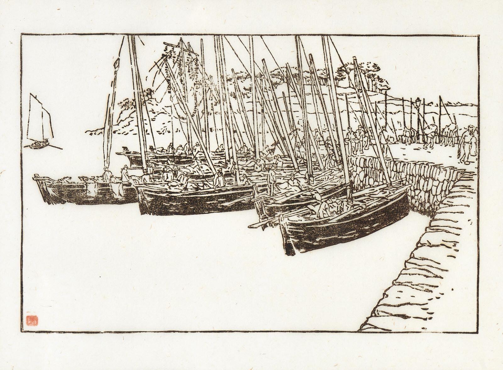 Les Bateaux, Henri Rivière