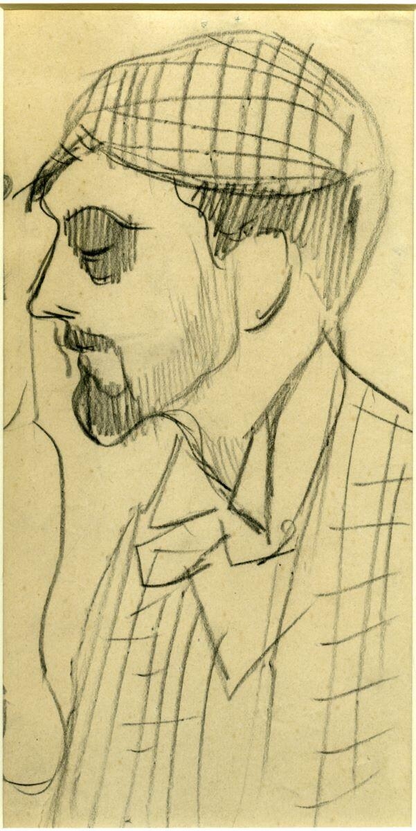 Portrait de Forbes-Robertson au veston à carreaux, Арман Сеген, 1892
