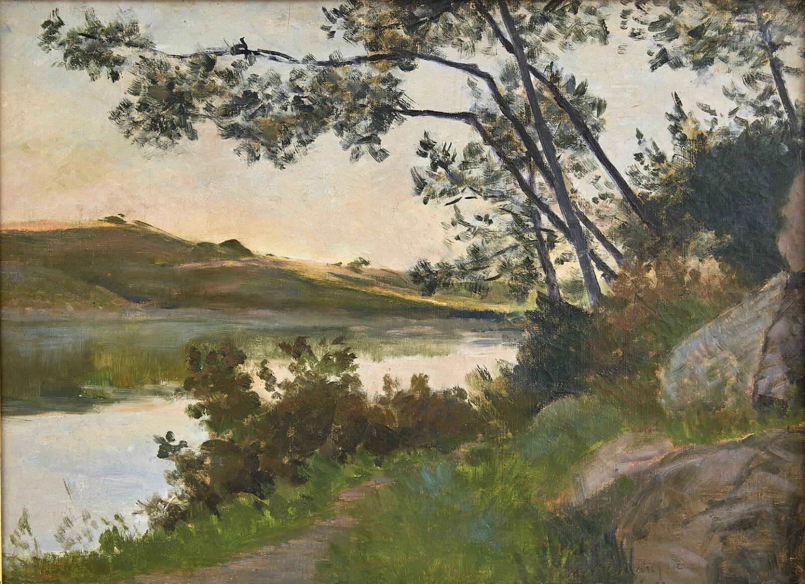 Sentier au bord de l'eau ou Bord de rivière, Maxime Maufra, 1896
