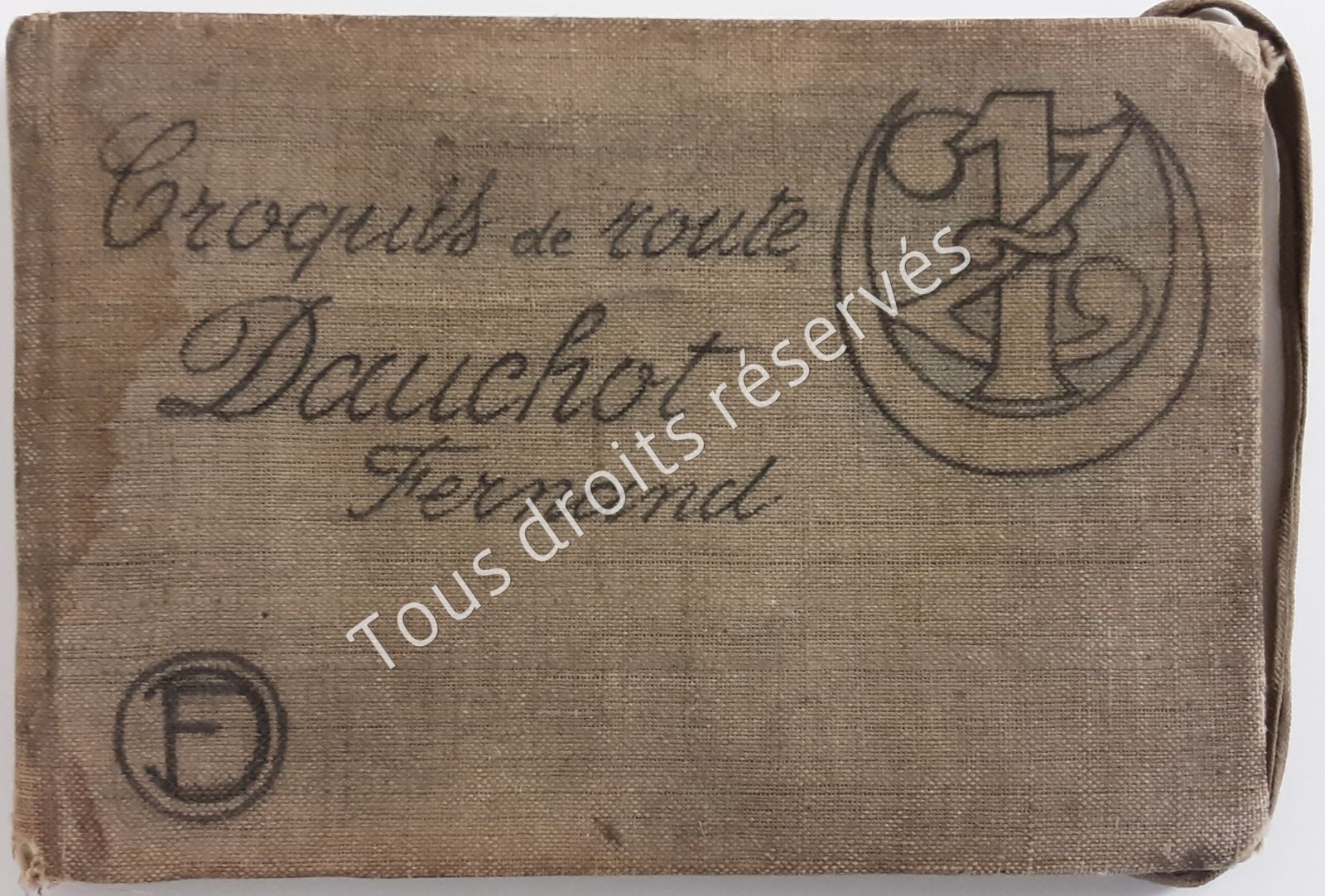 Carnet "Croquis de route", Fernand Daucho, 1918