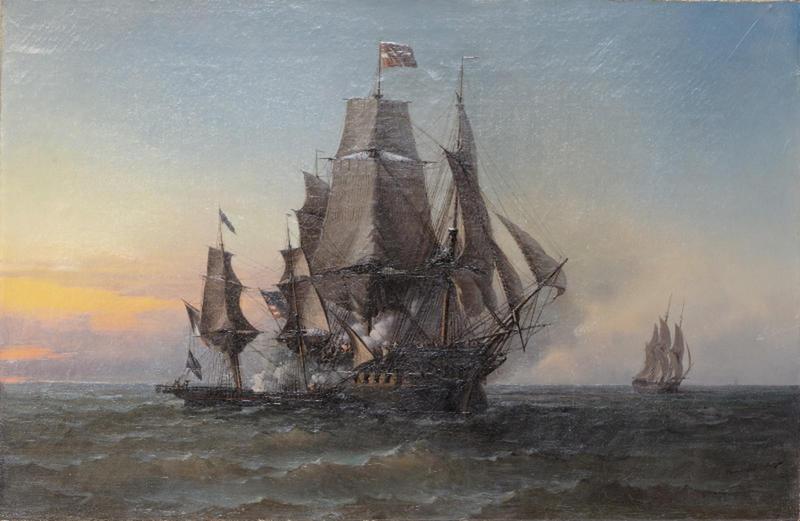 Abordage du Triton par le Cartier, Léon Tremisot, 2e moitié 19e siècle