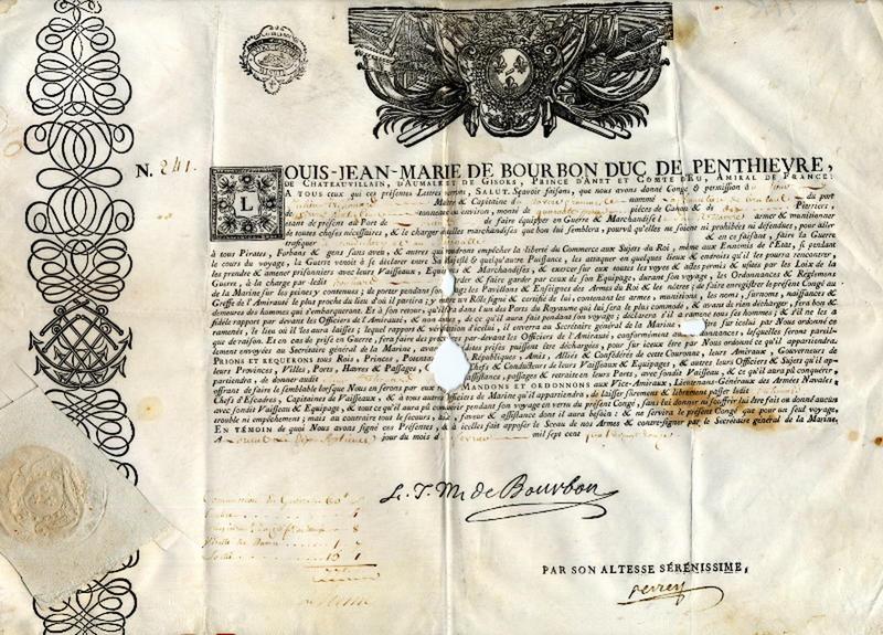 Lettre de marque, papier à en-tête_0