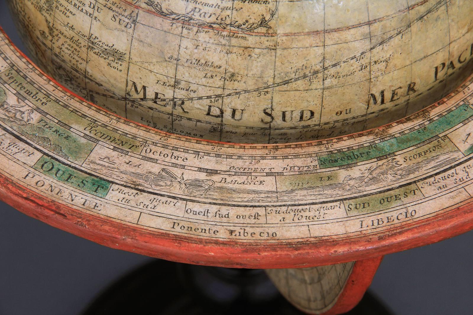 Globe terrestre réalisé en hommage à lexpédition du capitaine Jean-Baptiste Charles Bouvet de Lozier dans les mers Australes en 1738-1739_3