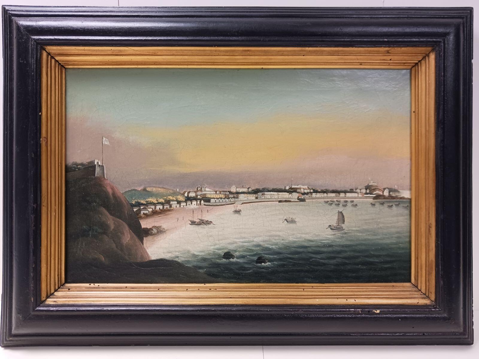 Vue de Macao au soleil levant, 1830 vers