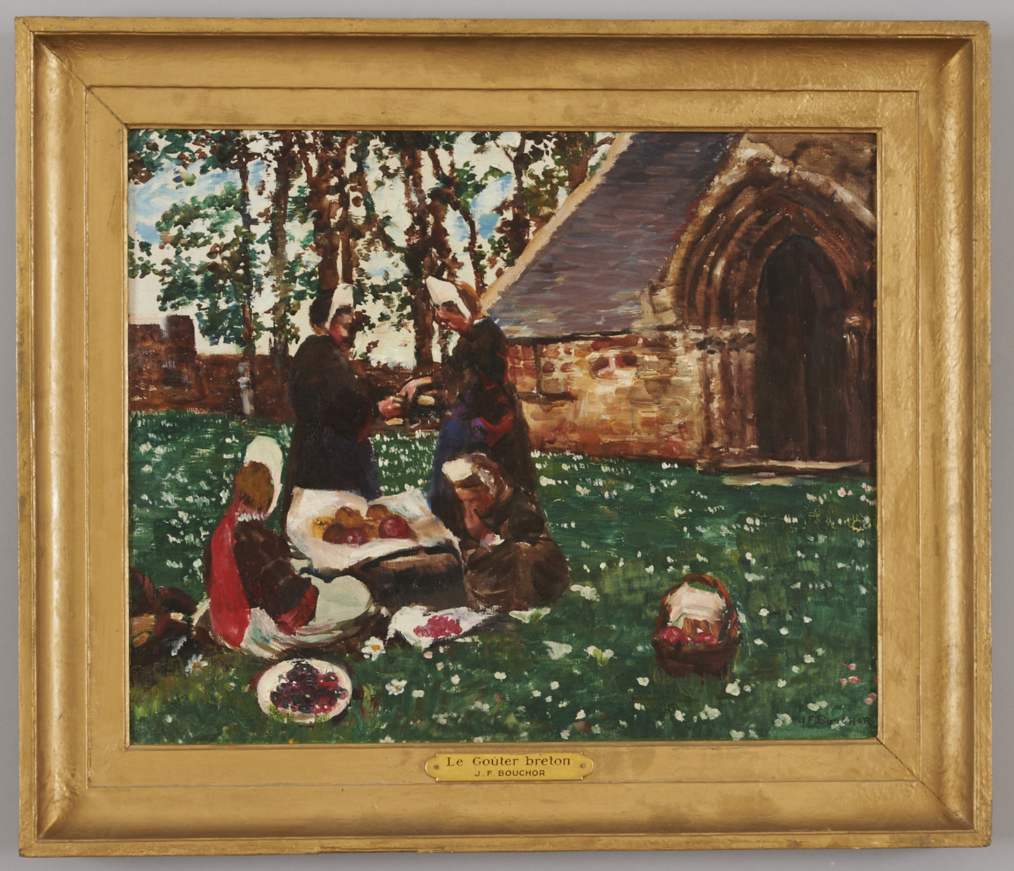Le goûter Breton, Joseph-Félix Bouchor, 4e quart 19e siècle, 1ère moitié 20e siècle