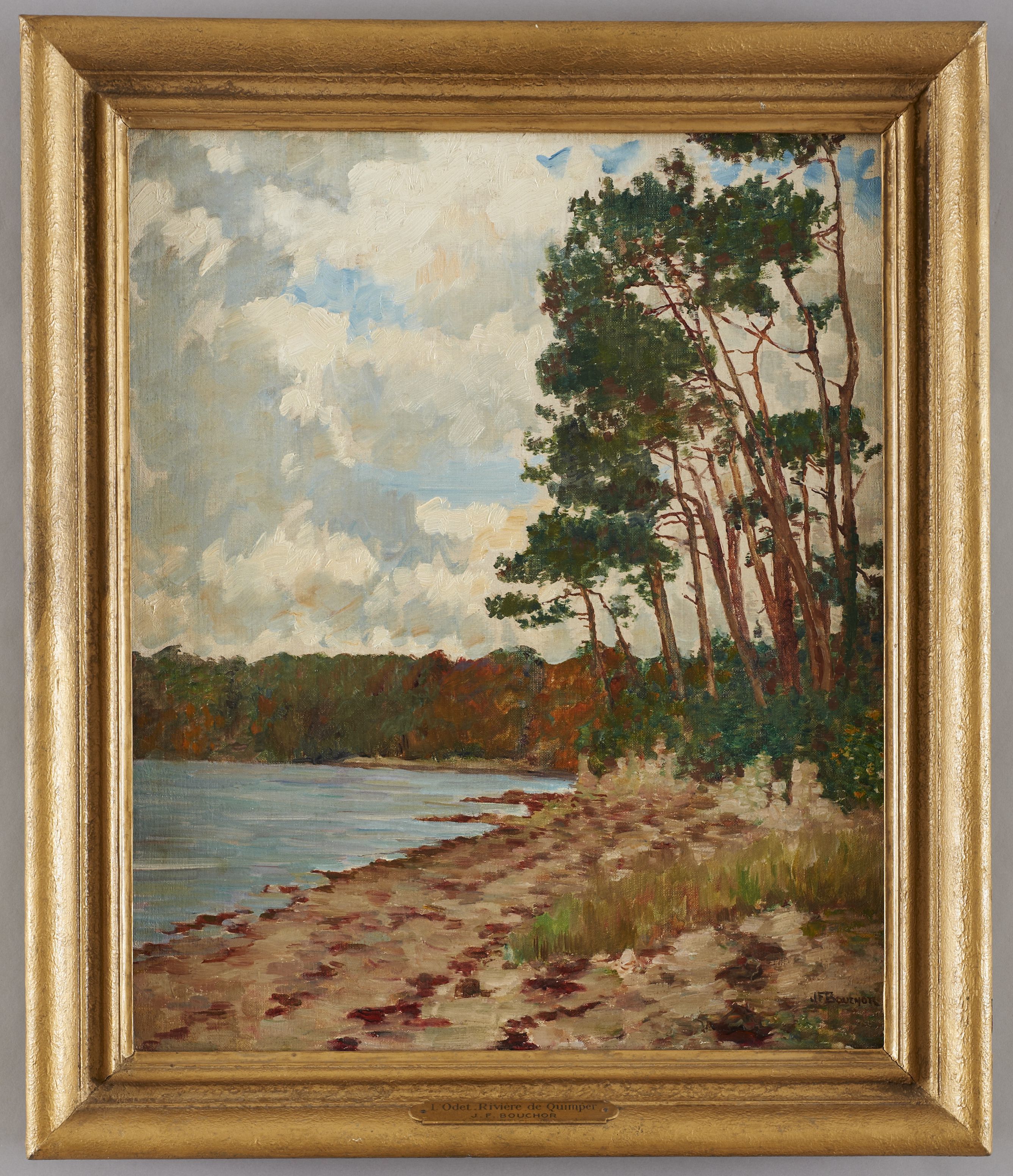 L'Odet, rivière de Quimper, Joseph-Félix Bouchor, 4e quart 19e siècle, 1ère moitié 20e siècle